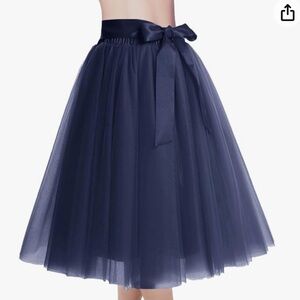 Blue Tulle Skirt